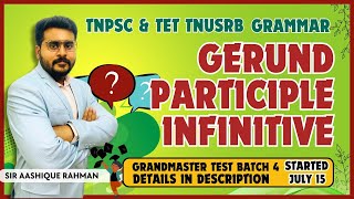 GERUND PARTICIPLE INFINITIVES GRAMMAR  GENERAL ENGLISH  100  SUCCESS [upl. by Tiduj]