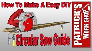 How To Make A Easy DIY Circular Saw Guide [upl. by Jephum849]