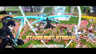 Sword Art Online  Integral Factor  Starburst Stream Kirito [upl. by Iran]