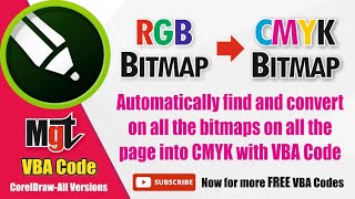 Convert RGB Bitmap to CMYK Mode in CorelDRAW  Convert All Bitmaps on all the pages RGB to CMYK Mode [upl. by Lauzon985]