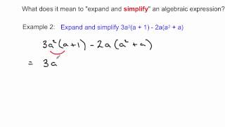 Expanding and simplifying algebraic expressions [upl. by Pasahow]