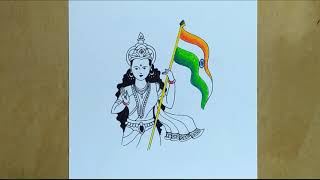 God drawing easy step by step for beginners  Hindu god drawing easy step by step  S Art Drawings [upl. by Brick]