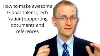 How to make awesome Global Talent Tech Nation supporting documents and references [upl. by Emiline112]