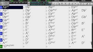 BACKING TRACK  ii V iii vi ii V I IN 12 KEYS FOLLOWING CYCLE OF FIFTHS 180 BPM BOSSA [upl. by Carri]