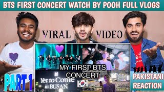 Bts First Concert Watch By Pooh Vlog  Part 1  Pakistani Reaction  Usman Rajpoot [upl. by Barny]