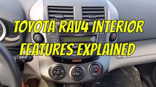 Toyota Rav4 Interior Features Explained [upl. by Havstad]