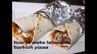 Lahmacun pizza wraps  Ramadan recipe [upl. by Artek]