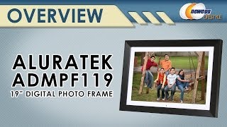 Aluratek 19quot 1440x900 Digital Photo Frame with 2GB Builtin Memory Overview  Newegg Lifestyle [upl. by Irtimid]