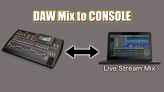 Multitrack Audio to a DAW Mix Then Back to Your Console and Video Switcher [upl. by Camarata]