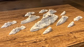 Dystopian Wars Building and Magnetizing the Prometheus  Covenant of Antarctica [upl. by Ollie]