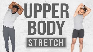 15 Minute Upper Body Stretch Routine ChestShouldersBack amp More [upl. by Laicram728]