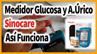 🩸Medidor de Acido Úrico y Glucosa 🩸SINOCARE SAFE AQ UG [upl. by Eceirehs]