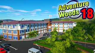 Luxury Park Hotel and Transit  Adventure Woods Ep 18  Planet Coaster [upl. by Ahseuqal]