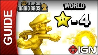 New Super Mario Bros 2  Moon Coin Guide  World Star4  Walkthrough [upl. by Ennayoj]