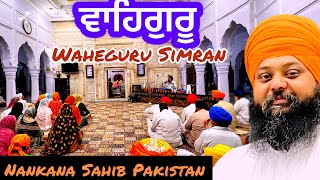 ਵਾਹਿਗੁਰੂ ਸਿਮਰਨ  Waheguru Simran  Ananatvir Singh Ji  Gurdwara Janam Asthan Nankana Sahib Pakistan [upl. by Leibarg522]