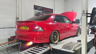 Lexus IS200 DYNO RUN PART II  TURBO [upl. by Thomasine]