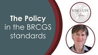 The Policy in the BRCGS Global Standards [upl. by Greenquist570]