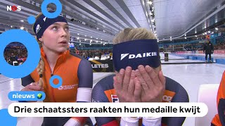 Tranen van vreugde en van verdriet tijdens WK schaatsen [upl. by Eneryc212]