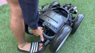 CaddyTek 4 Wheel Golf Push Cart Demo and Review [upl. by Anabahs]