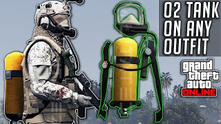 GTA 5 Online How To Put Scuba Tank On Any Outfit After Patch 154 Cayo Perico Clothing Glitches [upl. by Swerdna509]