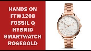 Hands on FTW1208 Fossil Hybrid Smartwatch [upl. by Amero]