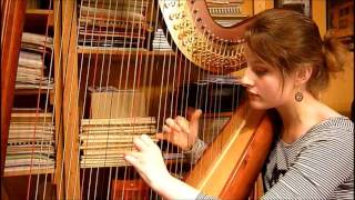 Everybody Wants To Be A Cat  The Aristocats Harp Cover [upl. by Dlareg619]