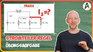 Übungsaufgabe zur StromteilerRegel  Lerne Elektronik [upl. by Rufina687]