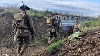 WWI Reenactment  US Marines  Spring Newville 2024 [upl. by Ninos836]