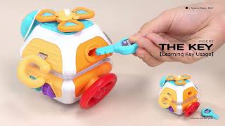 Montessori Kids Indoor Game Educational Polyhedron Cube Baby Sensory Balls Toy [upl. by Nyvrem]