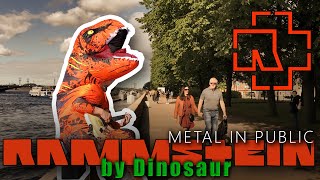 TRex plays metal in public Rammstein [upl. by Pollie]