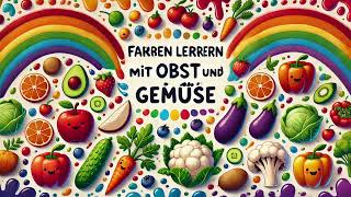 Farben Lernen mit Obst und Gemüse Lied für Kleinkinder  Learning Colors Song [upl. by Nevear6]