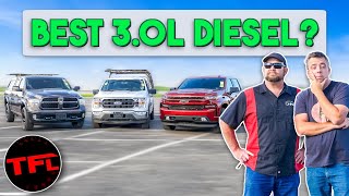 Ram vs Ford vs Chevy  Whats The Best Affordable Diesel HalfTon Truck [upl. by Acilef812]