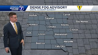 Impact weather Sunday with dense fog advisory freezing fog potential [upl. by Eboh]