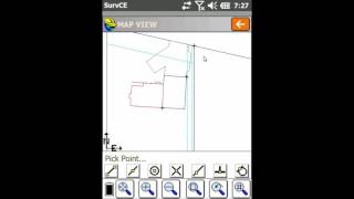 Carlson SurvCE Tutorial Staking Out Polyline in Define Arc 3 Points [upl. by Roe711]