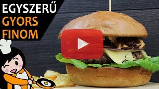 Házi hamburger  Recept Videók [upl. by Sivrup]