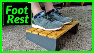 How To Make An Office Desk Foot Rest Using Scrap Wood [upl. by Carling]