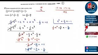 12032024  TARDE  TEMA C  RECUPERATORIO MATEMATICA  INGRESO A LA UTN  FRC [upl. by Ellertal]