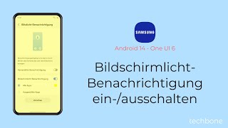 BildschirmlichtBenachrichtigung einschalten oder ausschalten  Samsung Android 14  One UI 6 [upl. by Anits739]