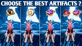 BEST Artifacts for YAE MIKO  Artifacts Comparison Guide Genshin Impact [upl. by Ilrebmik]