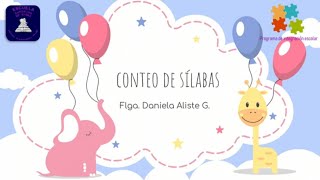 Segmentación silábica para niños  conteo silábico juego n°1  Conciencia fonológica [upl. by Ahsercel]