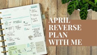 April 2019 in ReviewReverse Plan with Me Inkwell Press Classic [upl. by Skyla6]