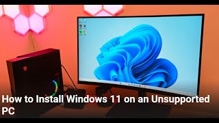 How to Install Windows 11 on Unsupported CPU amp TPM 12 New Easiest Method 2024 [upl. by Selestina]