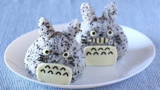 Totoro Onigiri Rice Balls となりのトトロ おにぎり  OCHIKERON  CREATE EAT HAPPY [upl. by Nywrad]