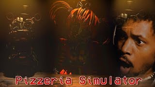 I COME BACK TO YOUTUBE TO THIS  Five Nights at Freddys Pizzeria Simulator Part 1 [upl. by Ras474]