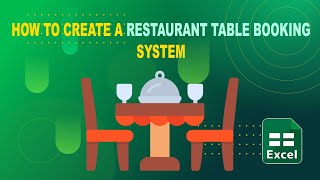 Lets Create a Restaurant Table Booking System in Excel  VBA Macro  microsoftexceltutorial vba [upl. by Sioux]