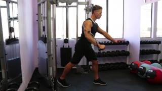 Cable Decline One Arm Chest Press [upl. by Alyworth937]