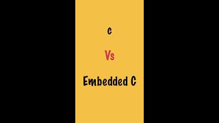 Difference between C and embedded C  by dubebox shorts [upl. by Arted917]