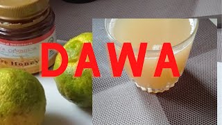 How To Prepare Kenyan Dawa Ginger Lemon and Honey Cold Remedy [upl. by Oileduab]