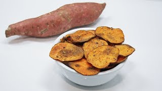 Chips de boniato o batata super crujientes [upl. by Teahan]