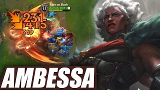 Wild Rift Ambessa Gameplay New Champion Build amp Runes [upl. by Lecia]